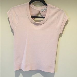 Knit Parker top. Light pink